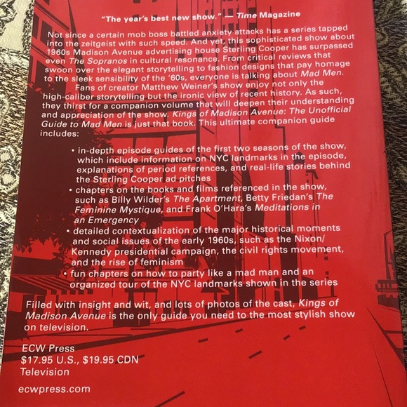 Mad Men book Kings of Madison Avenue the unofficial guide by Jesse McLean 2009 - Picture 6 of 7